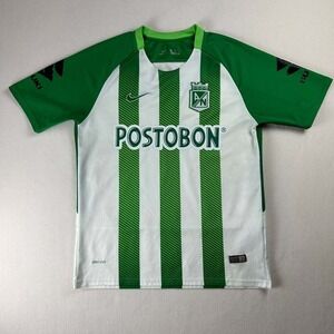 Nike Columbia Postobon Home Soccer Jersey 2018-19 Dri Fit Shirt Size XL Striped